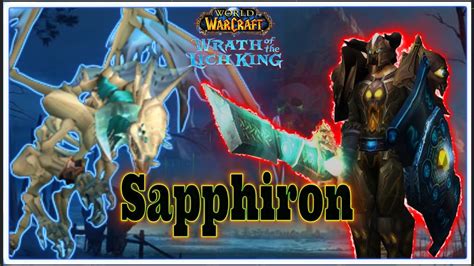 Sapphiron was a blue dragon in Northrend which was slain by Arthas when he was on his way to the Frozen Throne in. . Sapphiron wotlk